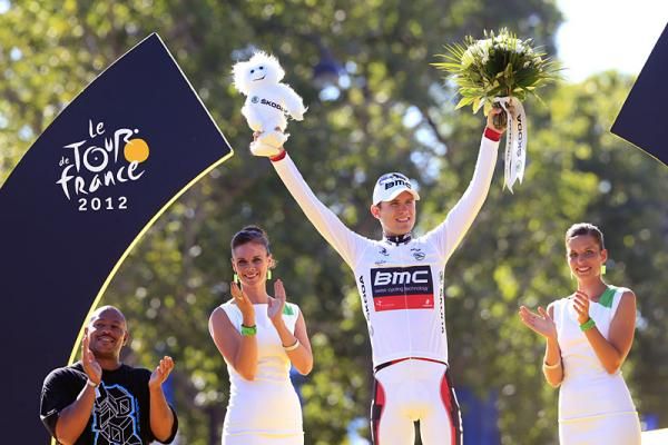 Tejay van Garderen (BMC) joins Greg LeMond and Andy Hampsten as the only Americans to win the Tour's young rider classification.