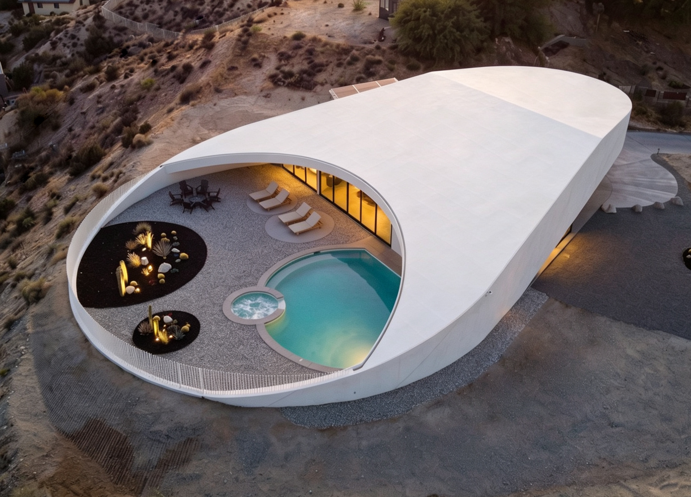 Avocado House, a Californian desert home with a quirky shape