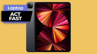 iPad Pro M1 Prime Day deal against orange background