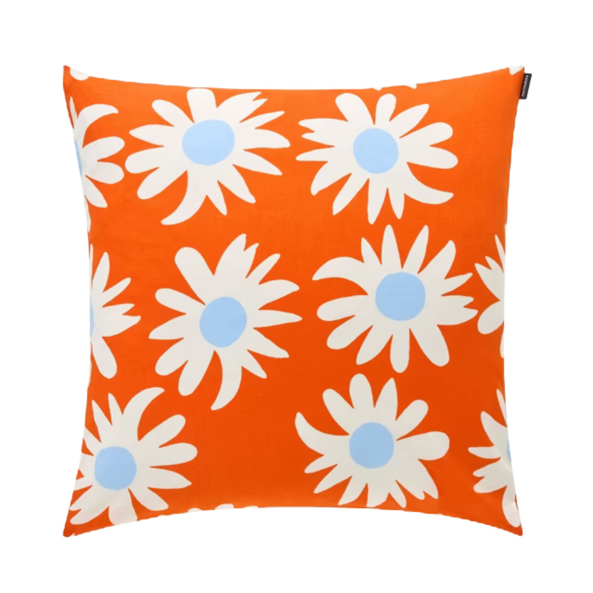Marimekko, Rakastaa Ei Rakastaa Cushion in Orange