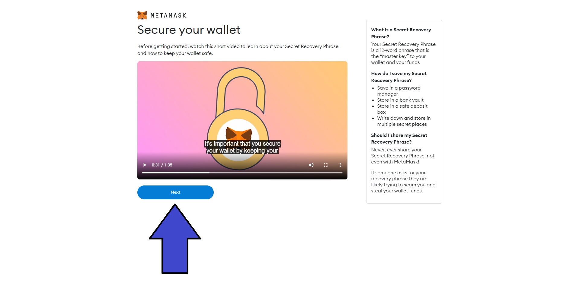 How to set up a Metamask wallet