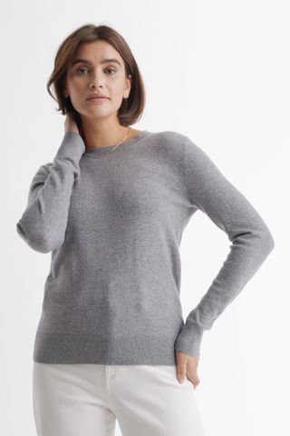 Quince Mongolian Cashmere Crewneck Sweater