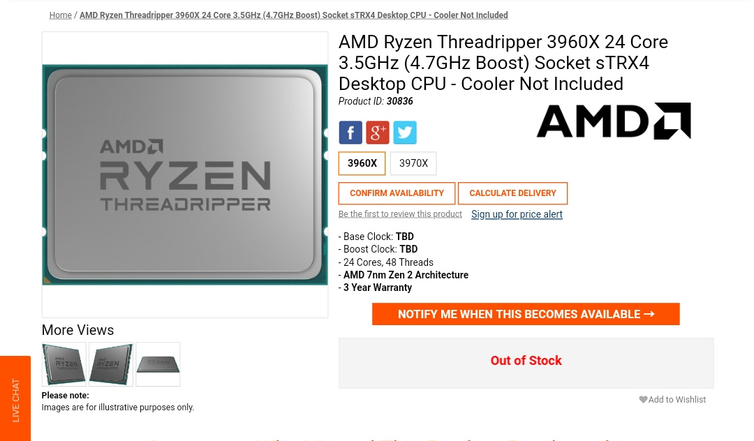 AMD Ryzen Threadripper 3960X