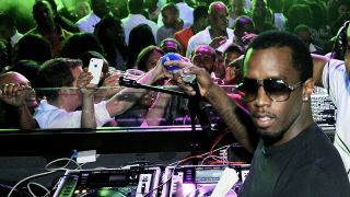 LAS VEGAS, NV - MAY 27: P Diddy hosts "Black & White Attire Memorial Day Weekend Party" at Chateau Nightclub & Gardens on May 27, 2012 in Las Vegas, Nevada.