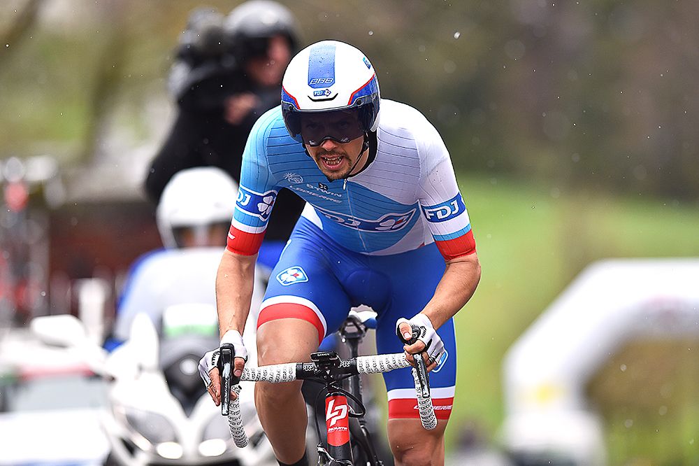 Steve Morabito (FDJ) during the Tour de Romandie prologue