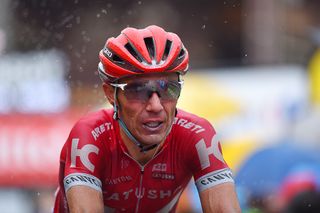 Joachim Rodriguez finishes stage 20 at the Tour de France