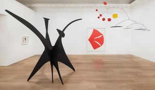 Installation view of ‘Calder / Kelly’ at Lévy Gorvy, New York.