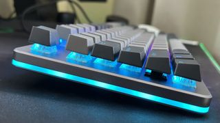 Drop CTRL side showing elevation and keycaps