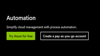 Website screenshot for Microsoft Azure Automation