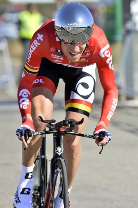 Bart De Clercq (Lotto Belisol) en route to a 12th place finish in the Ruta del Sol prologue