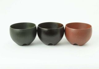 The 'unspillable' sake cup, by Rakuzen