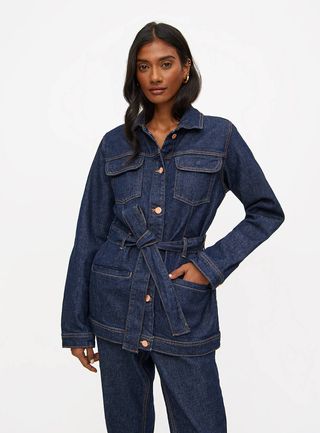 Tu Clothing Belted Denim Jacket