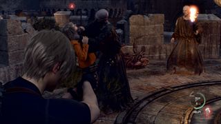 Resident Evil 4 remake Ashley being attacked