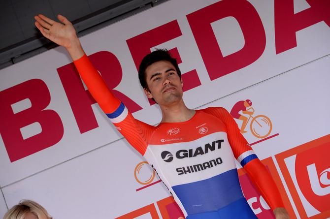 Tom Dumoulin on the podium