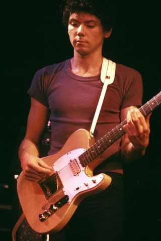 Jerry Harrison of the Talking Heads performs at a concert circa the early-1980s in Hollywood, California.