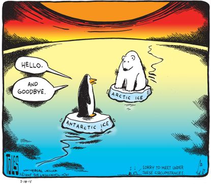 Editorial cartoon World Climate Change