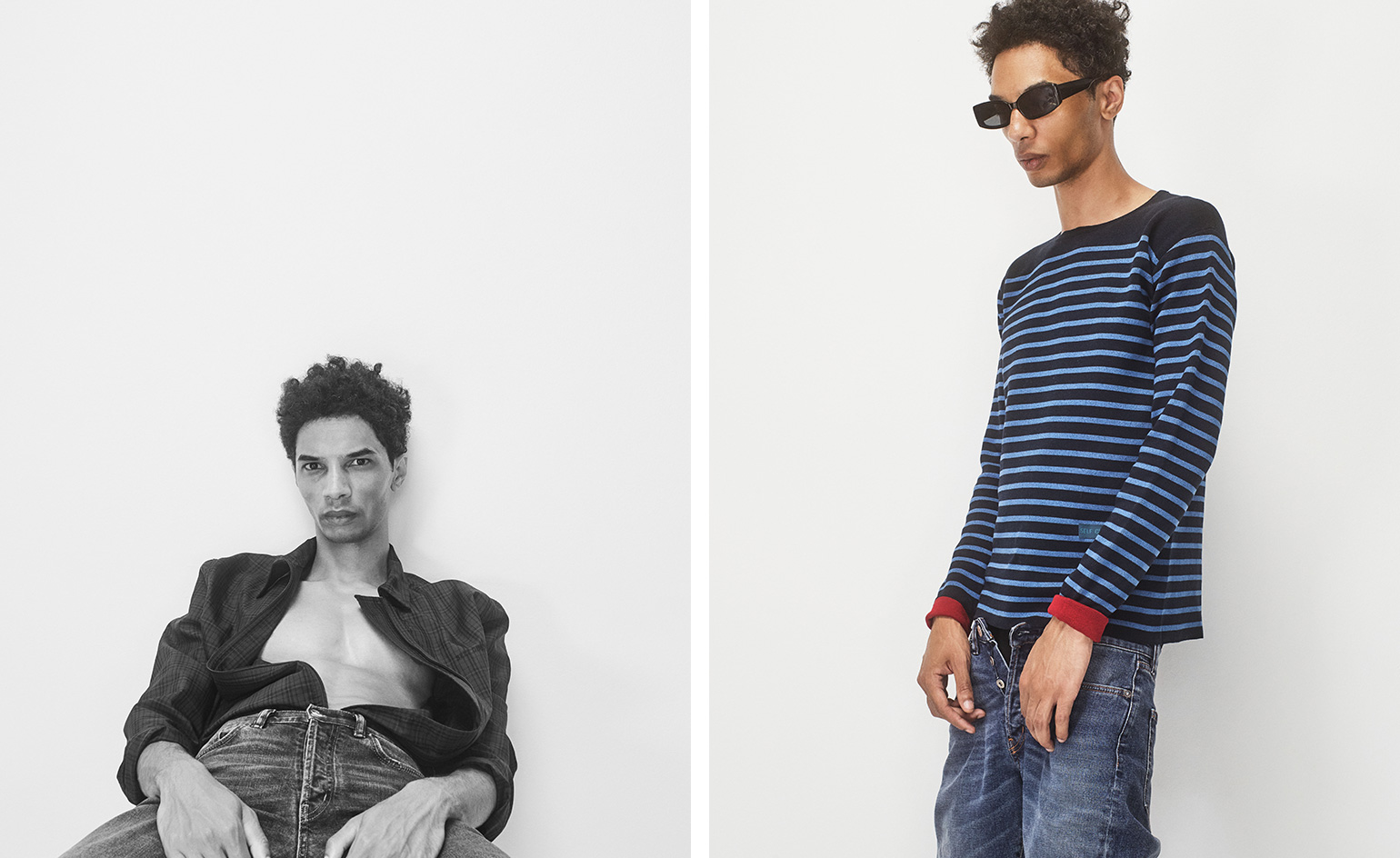 Two male model