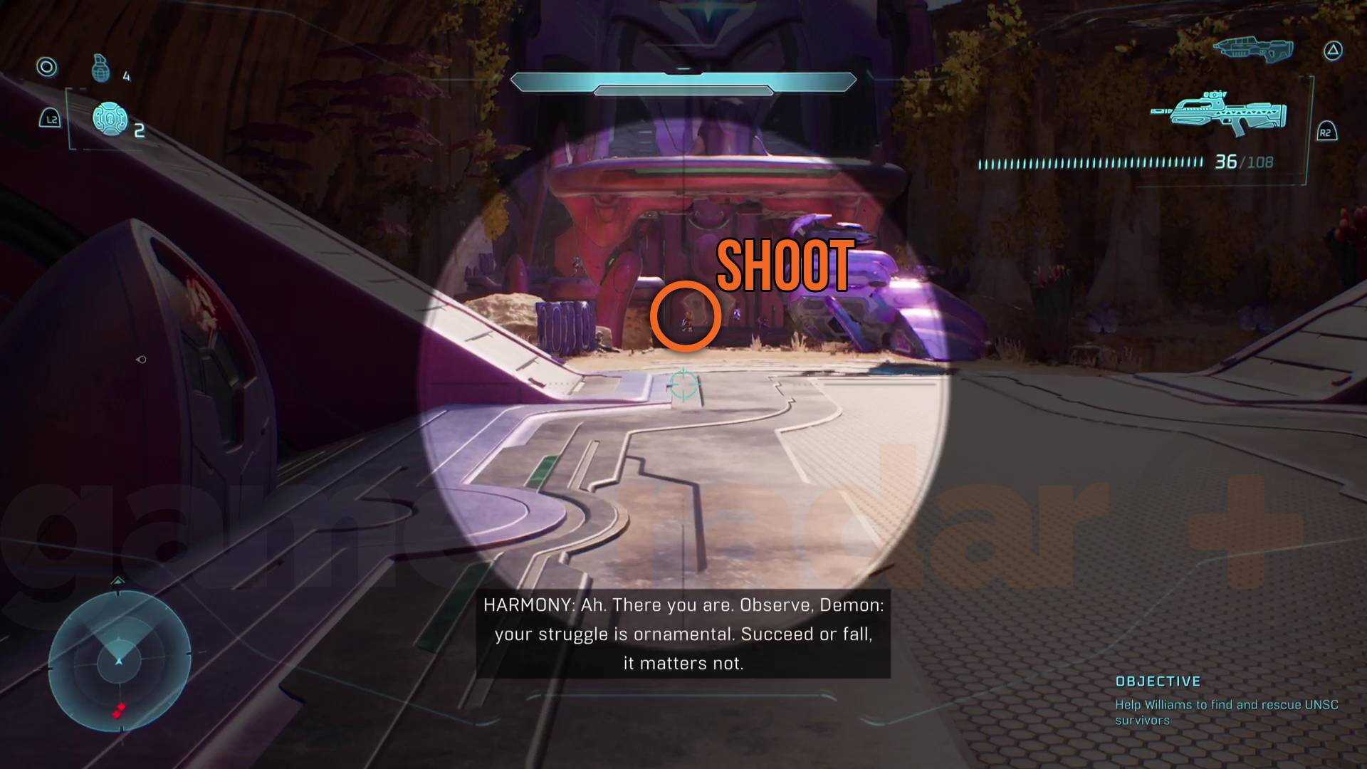 Halo Campaign Evolved The Most Dangerous Game Temperamental Skull gold elite 2 on the bridge