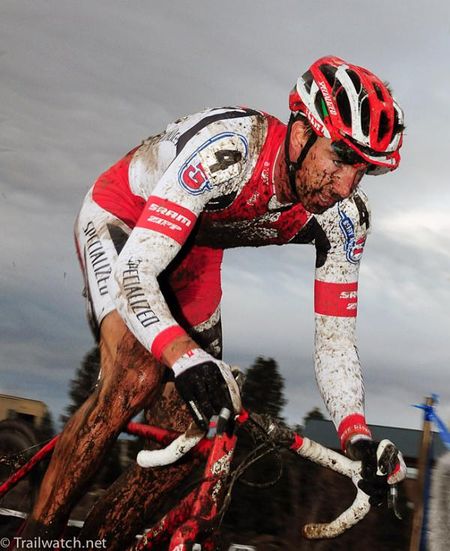 Todd Wells (Specialized) with a half lap to go.