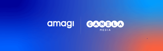 Amagi and Canela Media logos