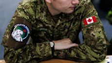 A Canadian soldier is seen during the Operation Nanook training exercise in the Northwest Territories on Feb. 27, 2025.