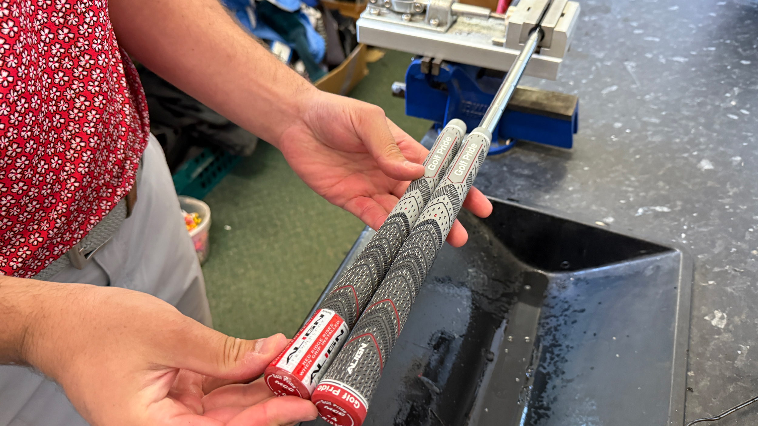Golf Pride grip install