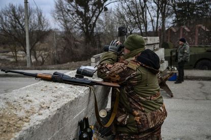 Ukrainian soldier