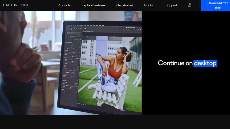 Website screenshot for Capture One Pro