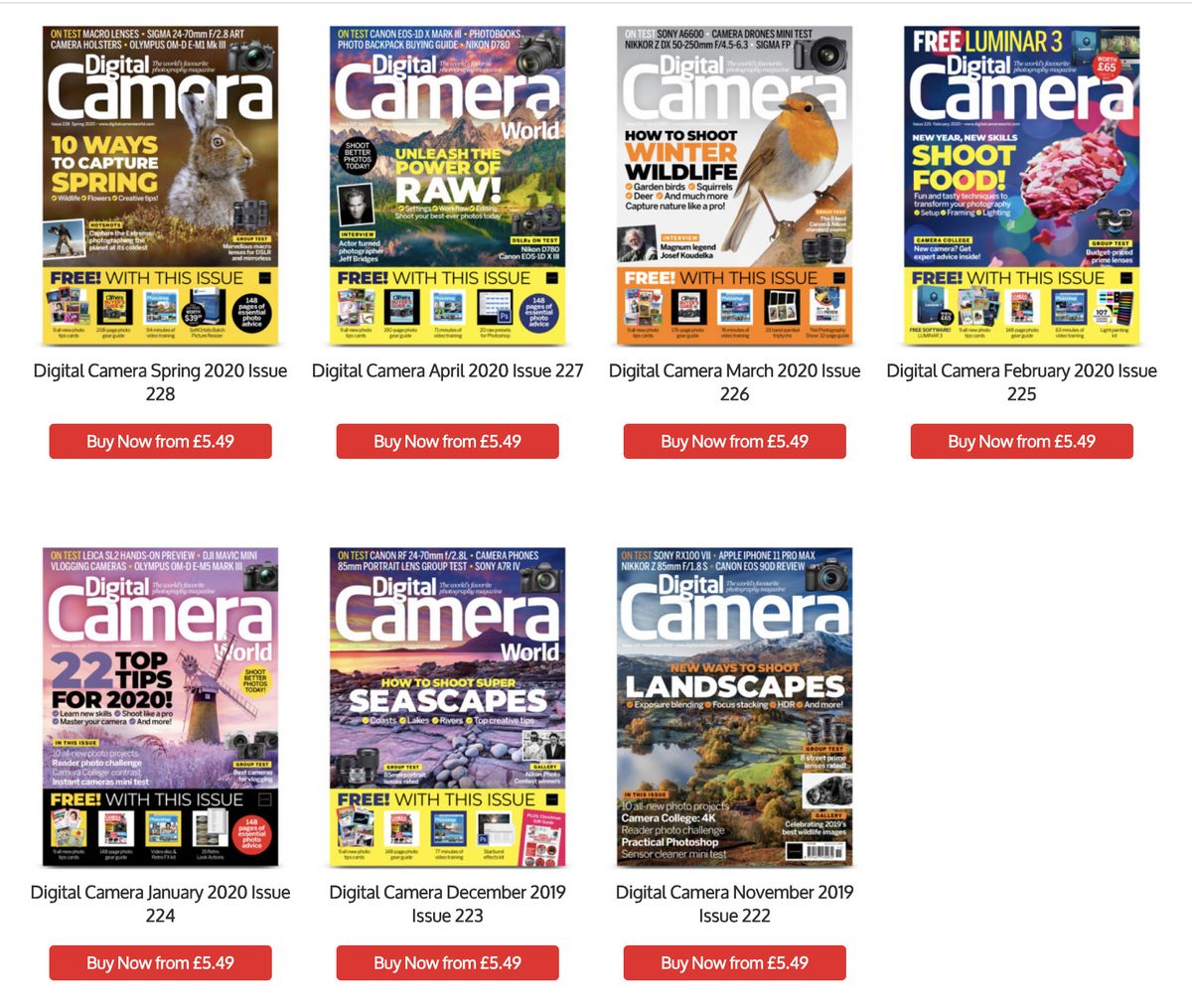 Gifts worth £125 with new issue of Digital Camera including Skylum ...