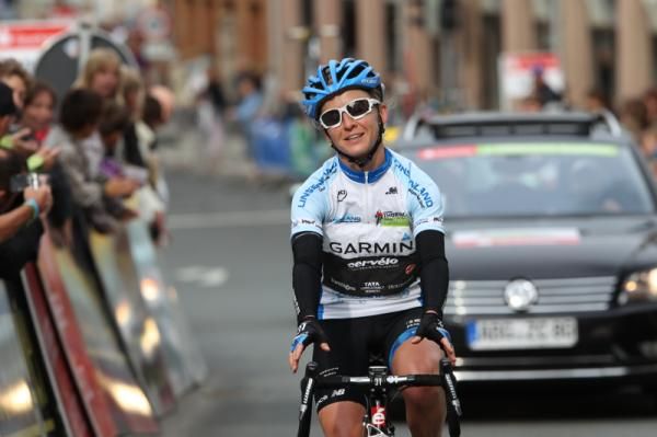 Relief after the finish for Emma Pooley (Garmin-Cervelo)