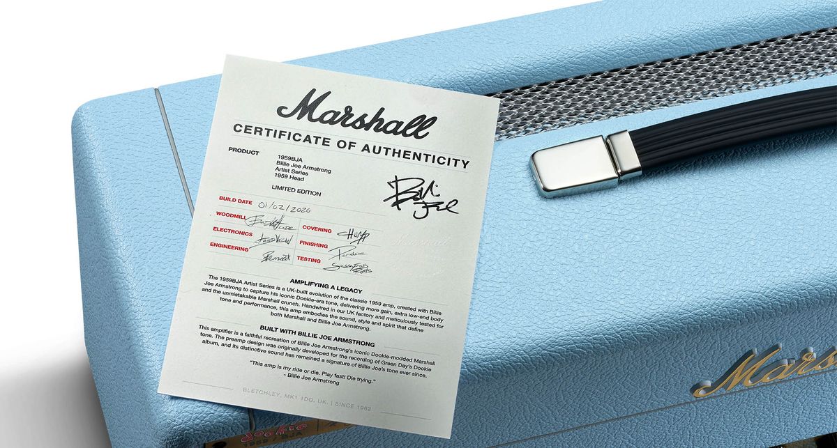 Marshall Billie Joe Armstrong 1959BJA Artist Signature