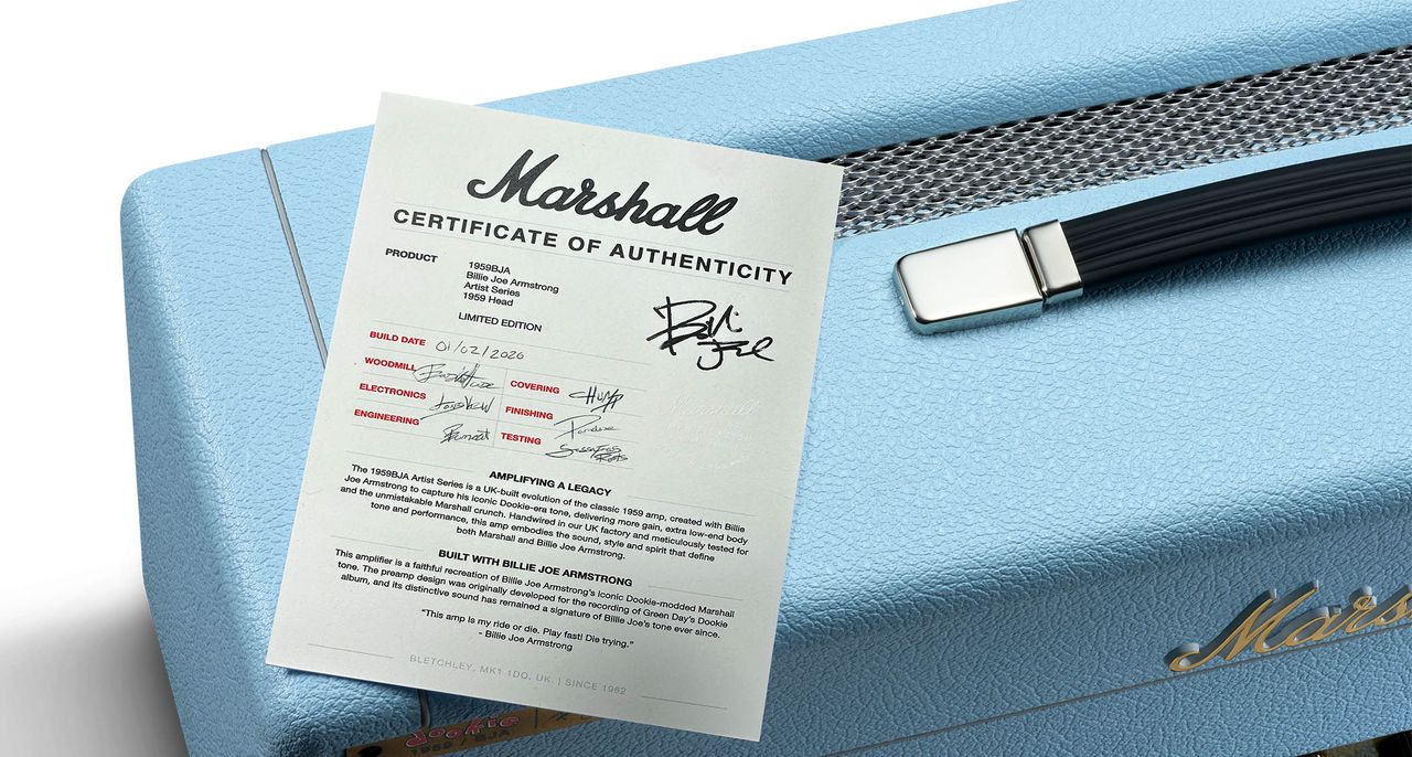 Marshall Billie Joe Armstrong 1959BJA Artist Signature