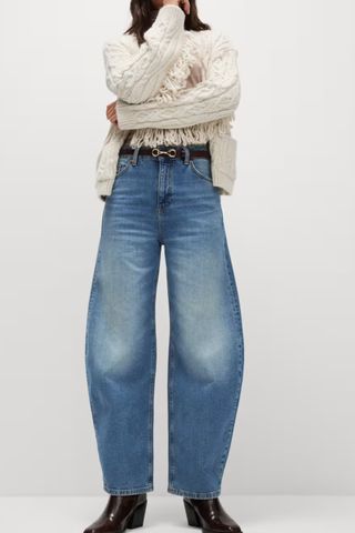 Mid Rise Relaxed Horseshoe Jeans