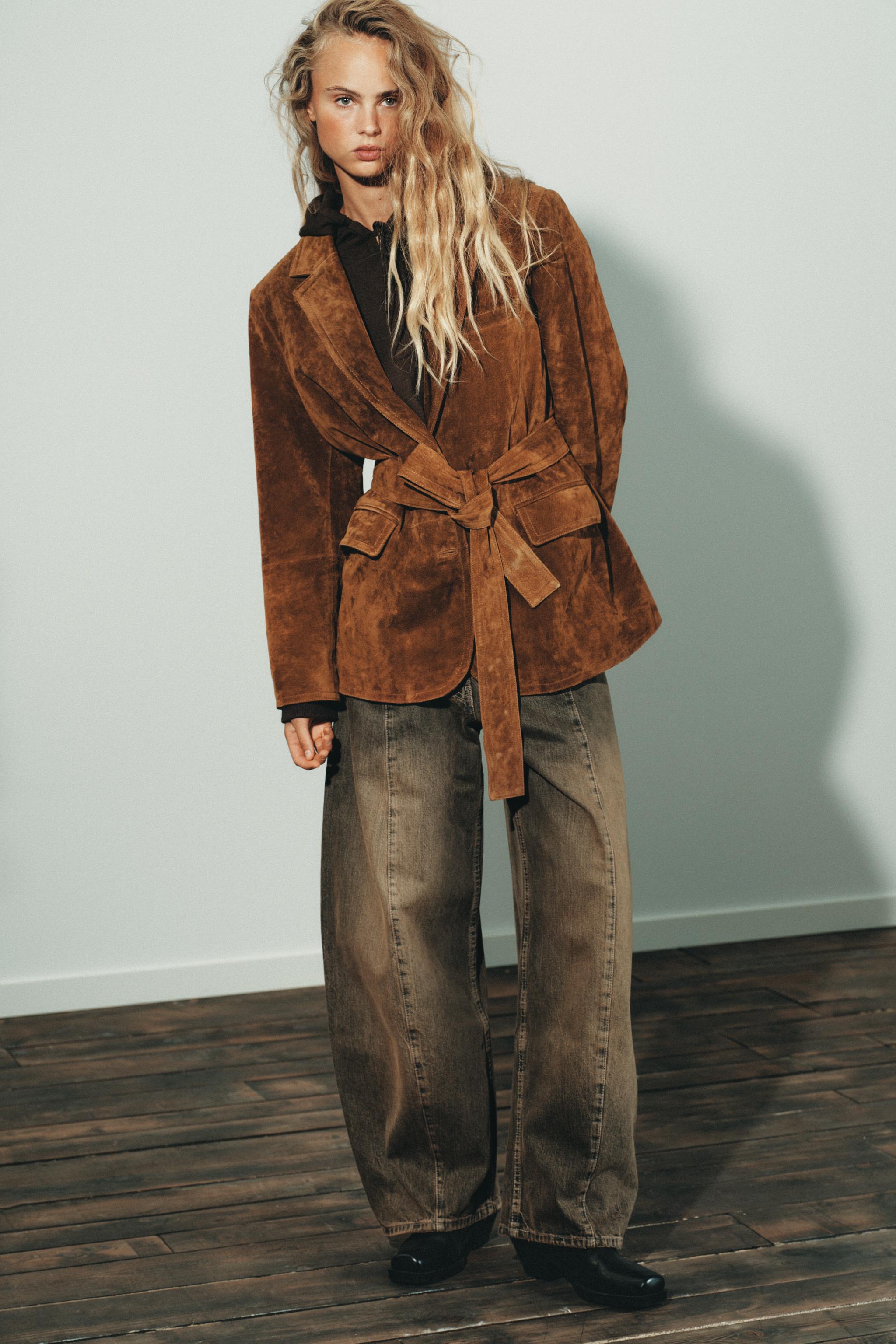 100% Suede Leather Blazer