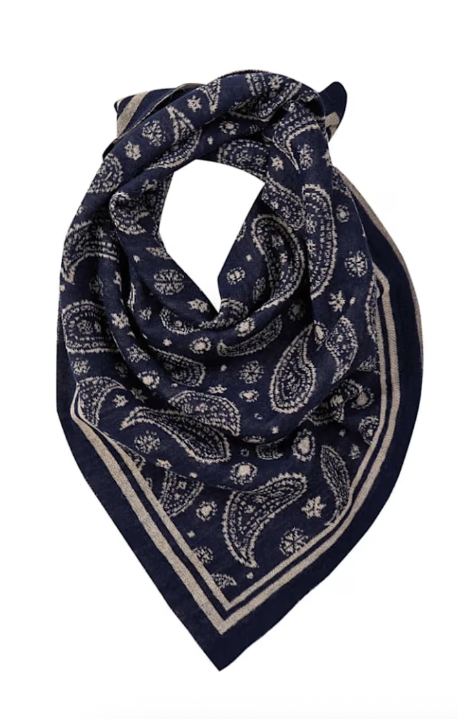 Wolf &amp;amp; Badger, Mohair Foulard Navy