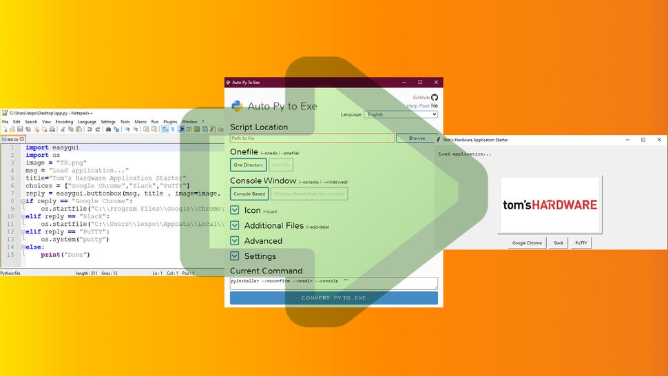 how-to-create-executable-applications-in-python-tom-s-hardware