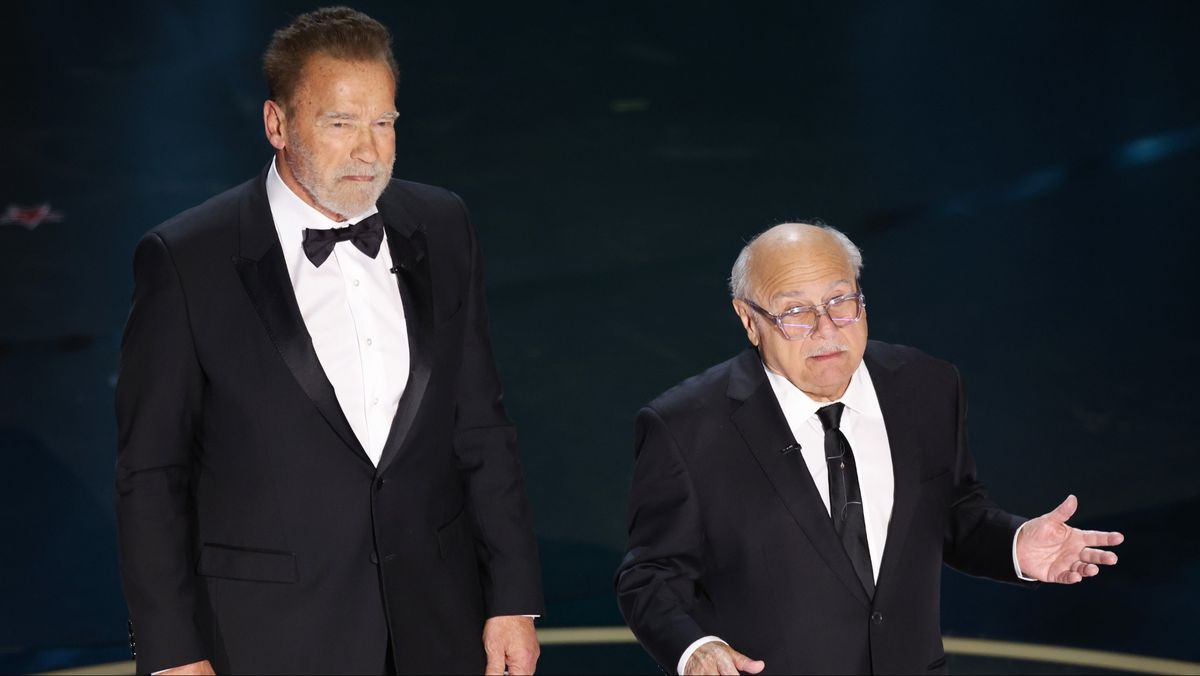 Arnold Schwarzenegger and Danny DeVito at the Oscars 2024