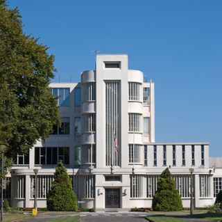 The Art Deco-style former Nestlé factory designed by Wallis Gilbert and Partners in Hayes.