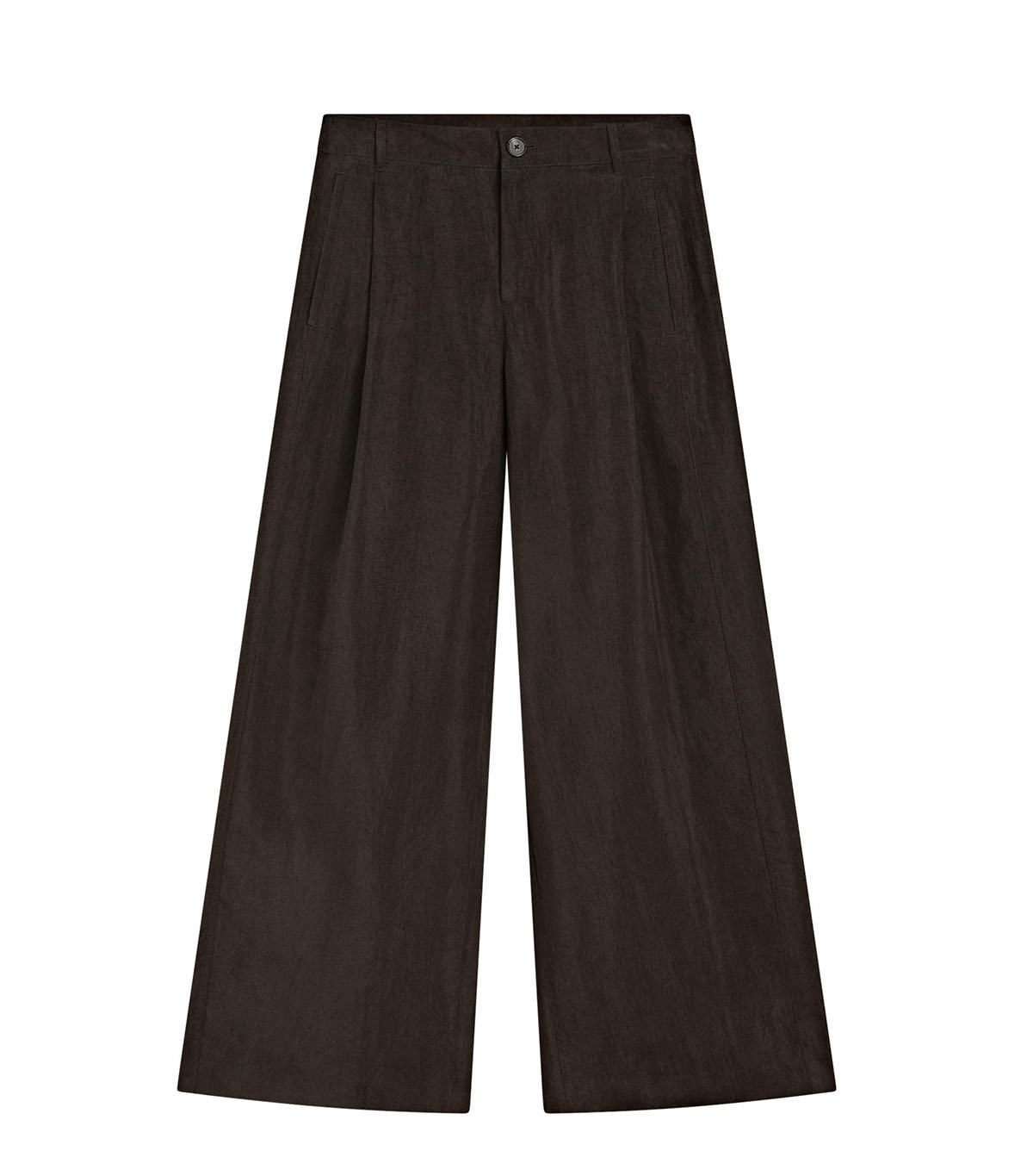 Massimo Dutti, Wide-Leg Flowing Trousers With Darts