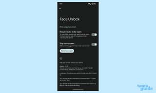 pixel 7 features: face unlock