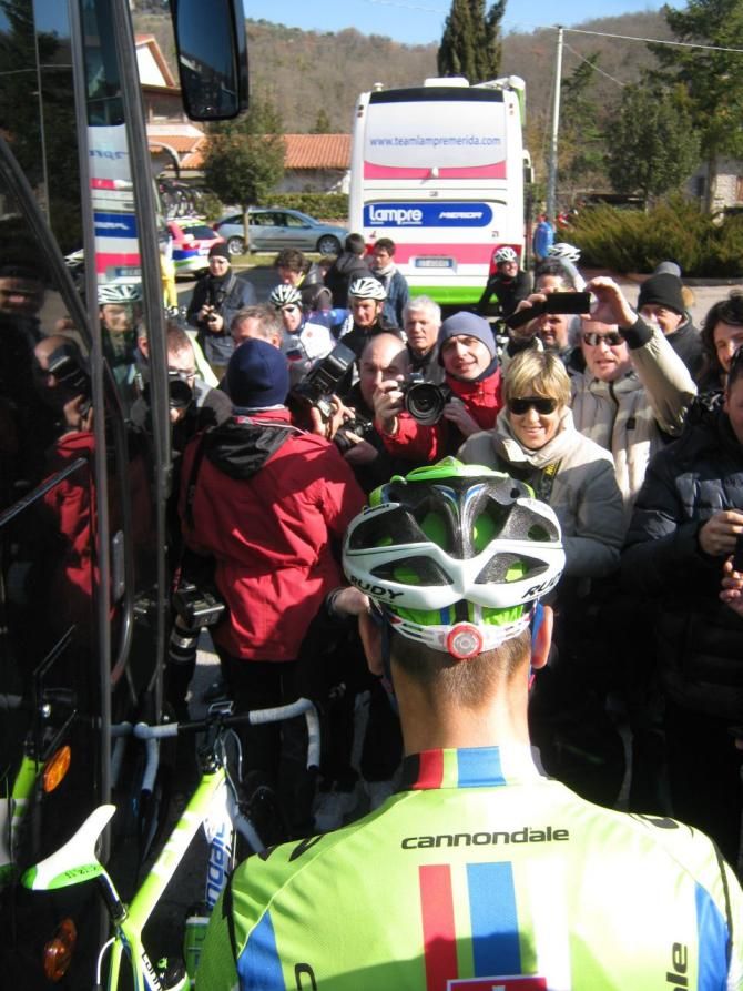 Peter Sagan's view of the tifosi