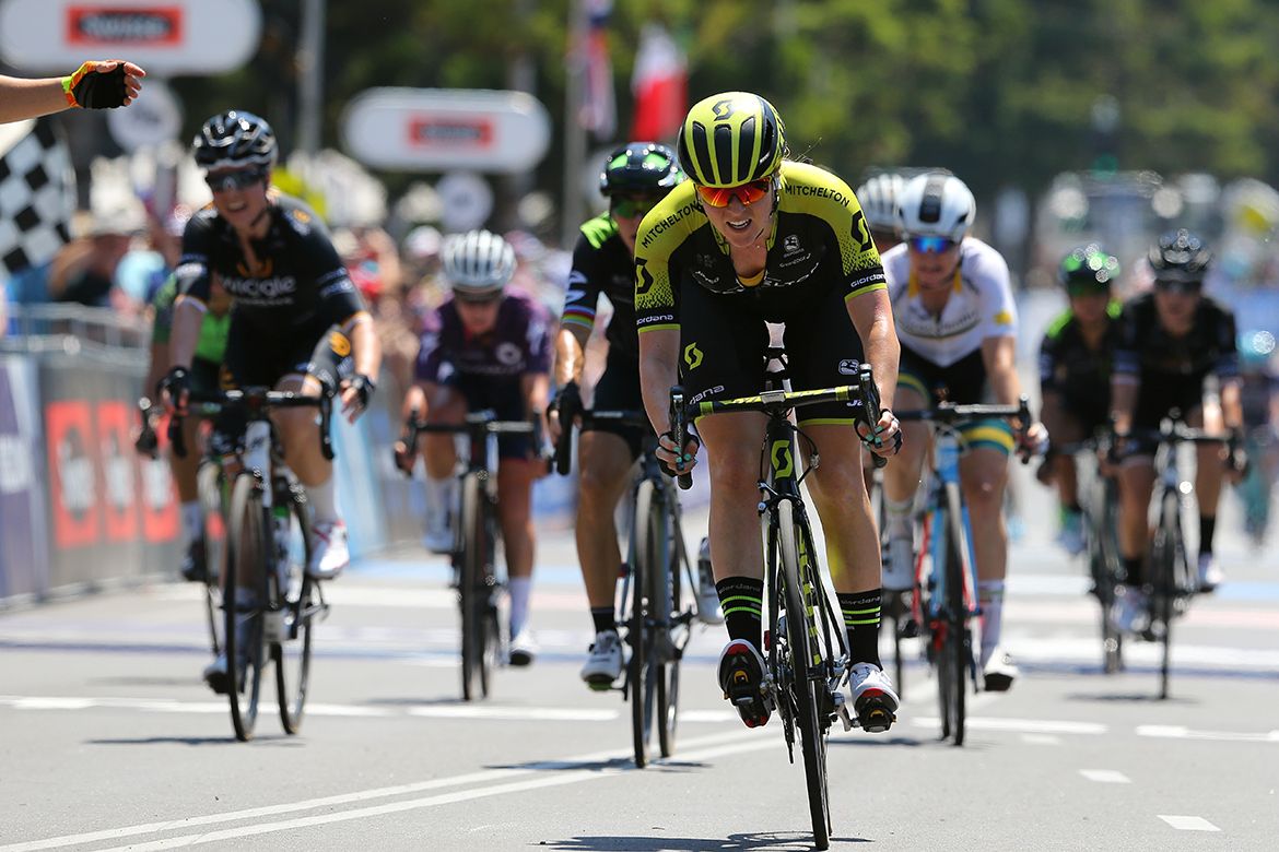 Second place for Gracie Elvin (Mitchelton-Scott)