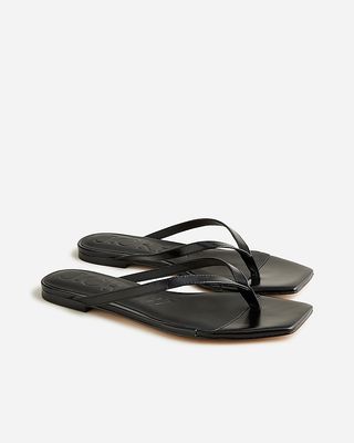 Capri Thong Sandals in Leather
