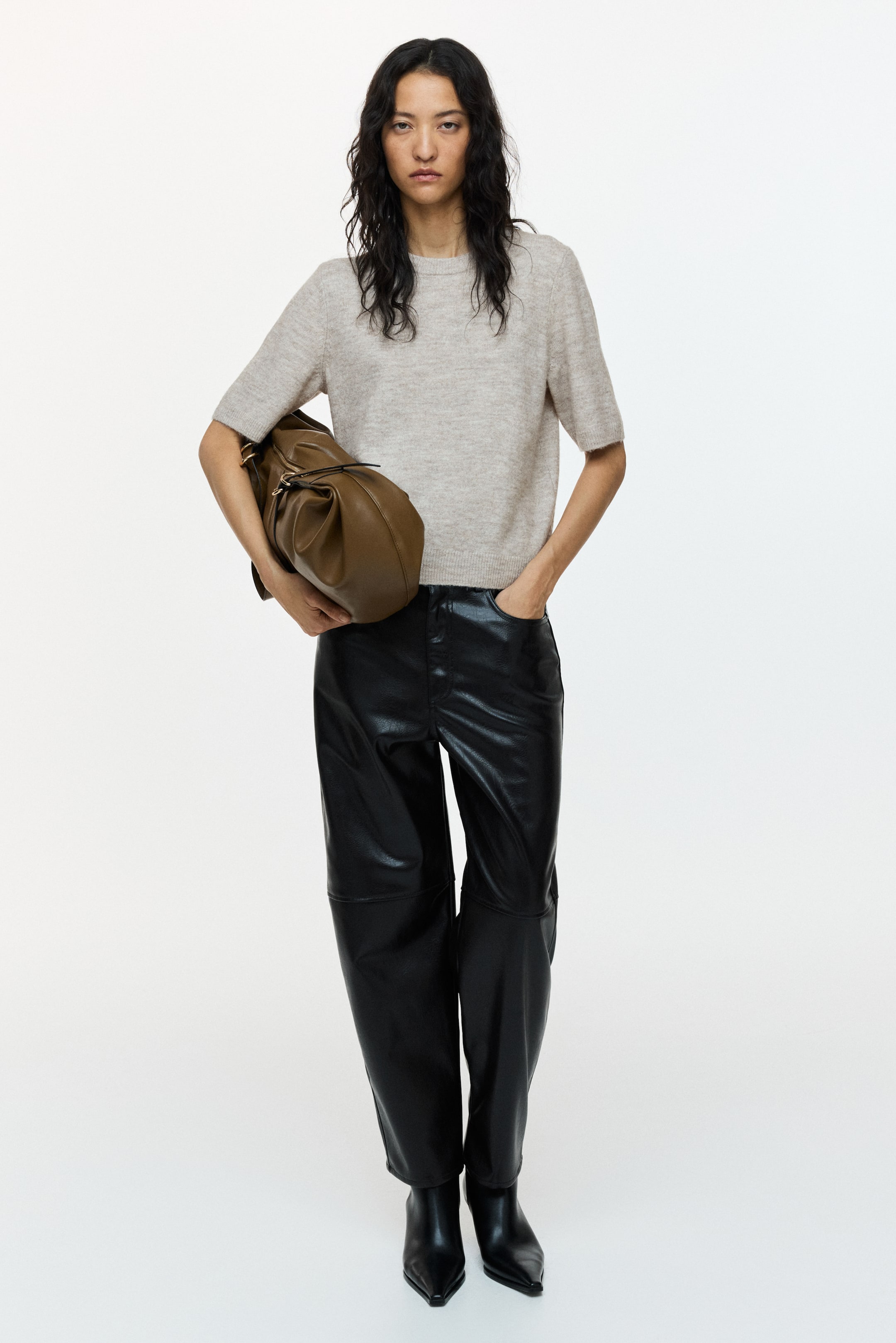 Fine-Knit T-Shirt - Light Yellow