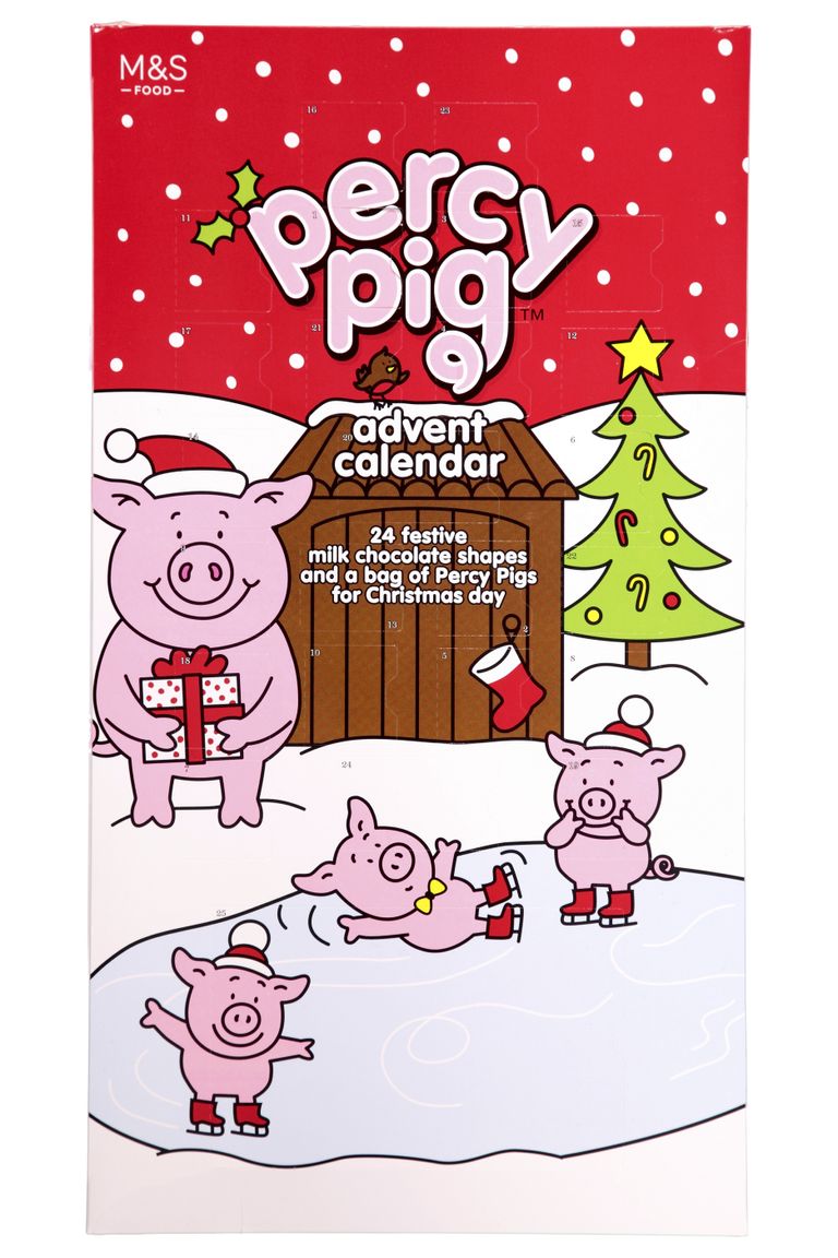 The revamped Percy pig advent calendar is available now in M&S GoodTo