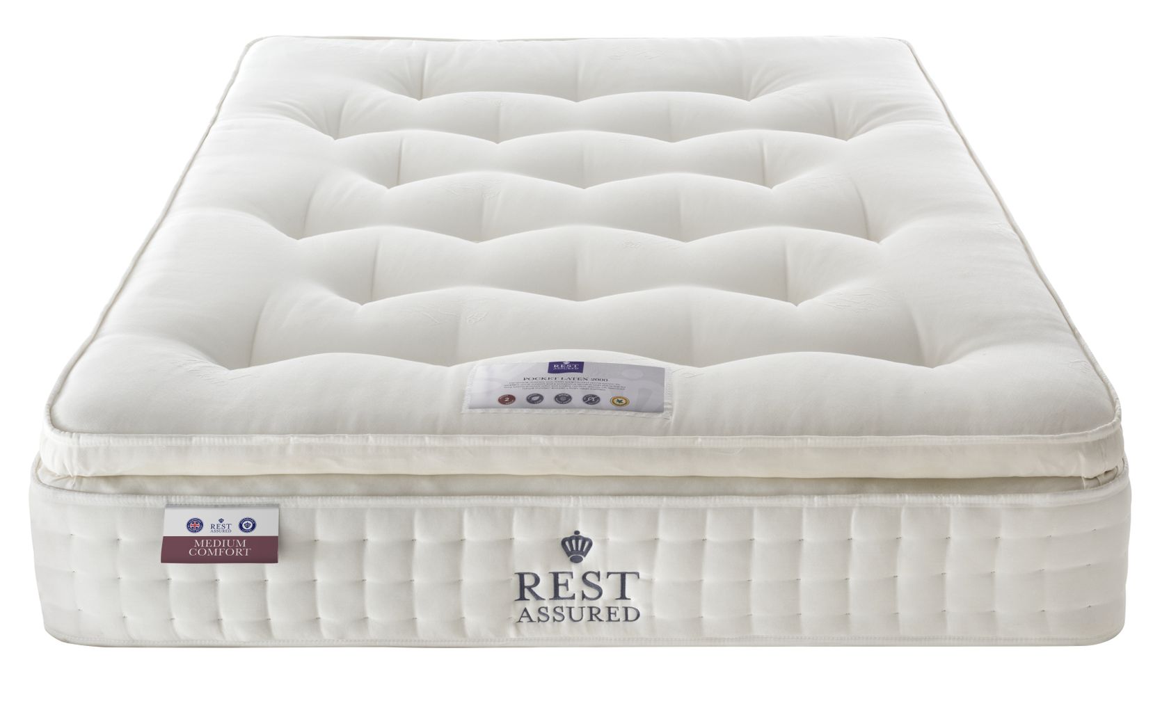 rest assured richborough latex pillowtop mattress firm