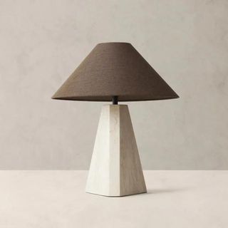A table lamp with a sculptural base from Banana Republic