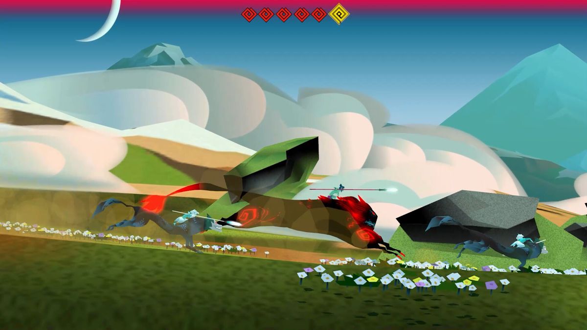 Stylised art in a video game