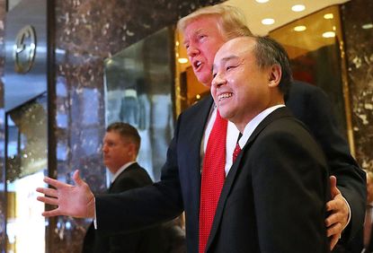 President-elect Donald Trump met with SoftBank Group Corp CEO Masayoshi Son.