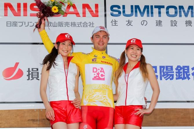Wouter Wippert (Drapac) in the Tour de Kumano leader's jersey